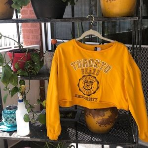 Long sleeve crop top